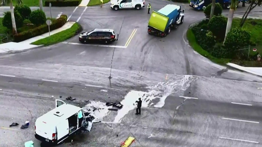 3 injured in violent Davie crash involving van, recycling truck, police say — CBS Miami, Burnsville Health news