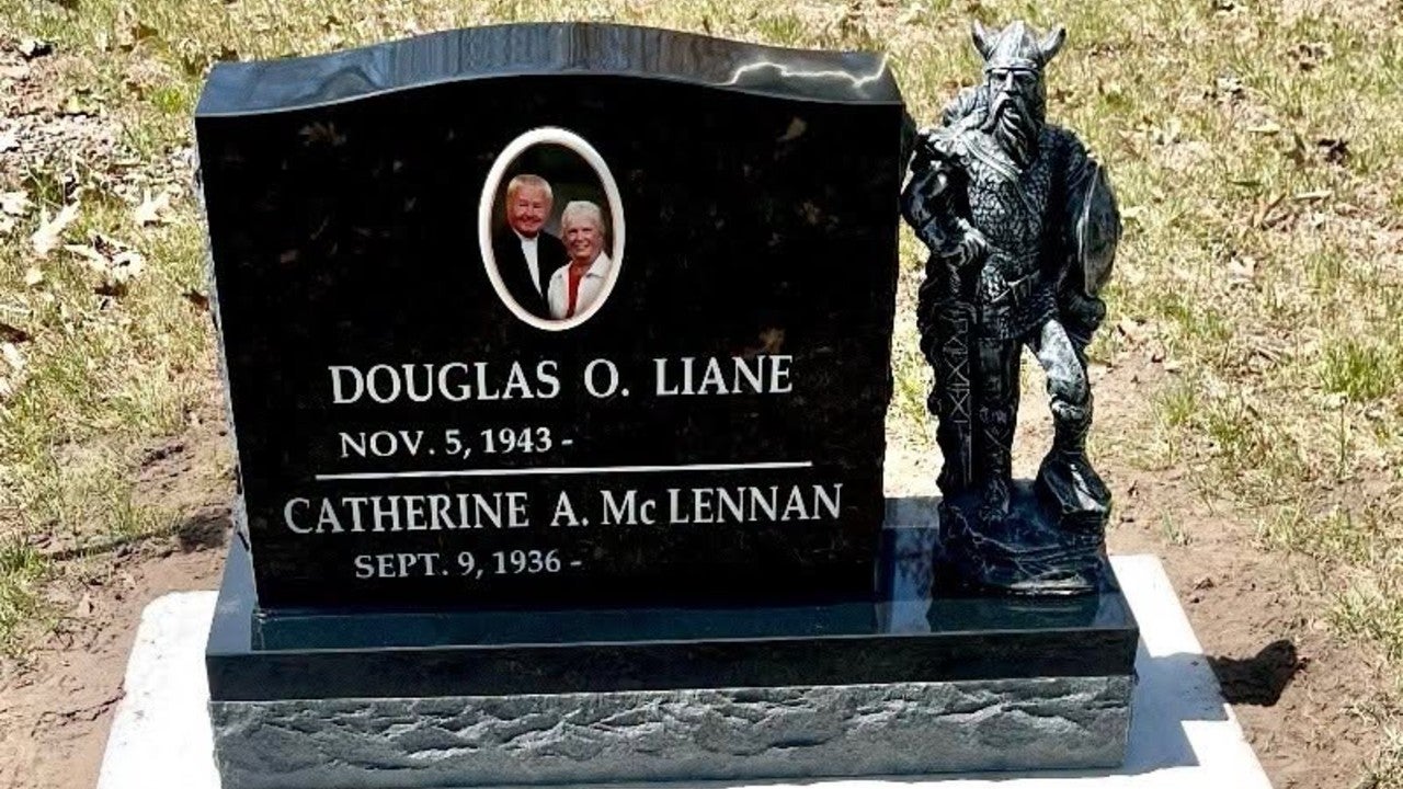 Minnesota couple seeking stolen Viking statue taken from Garrison Cemetery headstone — KSTP 5, Burnsville Community news