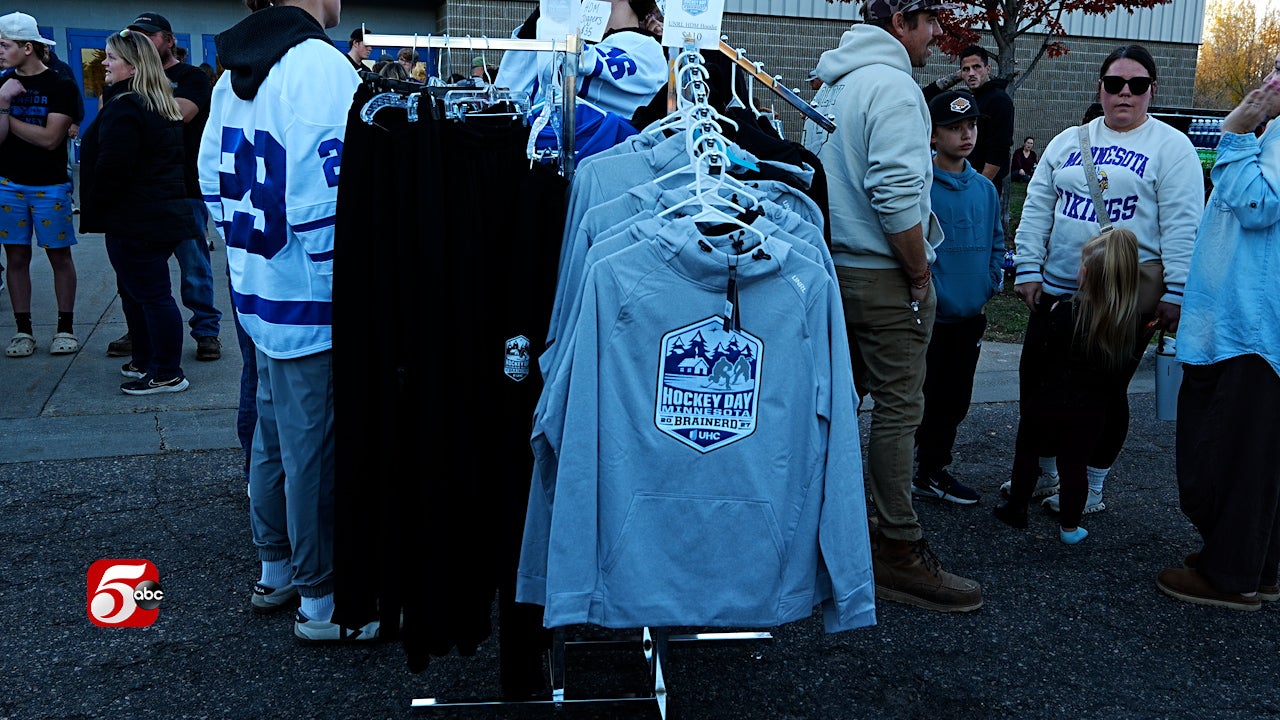 Brainerd celebrates 100 days until Hockey Day Minnesota — KSTP 5, Burnsville Schools news