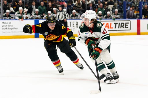 Quinn Hughes has a goal and an assist in his Vancouver return in Wild’s 4-2 victory — KSTP 5