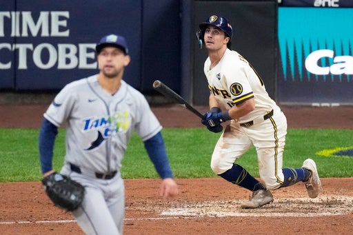 Frelick, Pratt lift Brewers to 5-4 comeback win over Rays and 2-0 World Series lead — KSTP 5, Burnsville Sports news