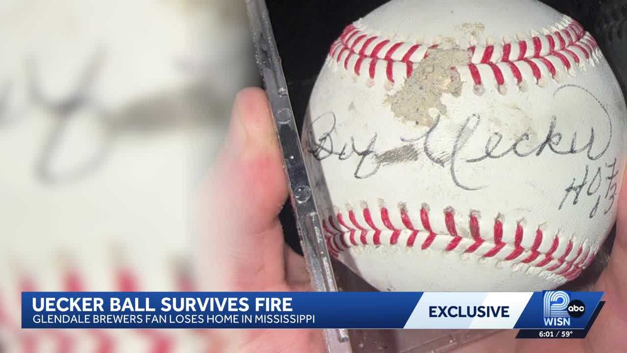 Cherished baseball signed by Bob Uecker survives Mississippi fire — WISN 12 Milwaukee, Burnsville Community news