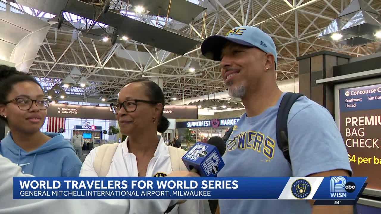 'Traveled for ... 24 hours': Fans travel from across the world for the World Series — WISN 12 Milwaukee, Burnsville Sports news