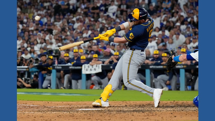 Brewers stun Dodgers with back-to-back homers in 7th inning and take 3-0 lead in NLCS with 6-2 win — KARE 11 Sports, Burnsville Sports news