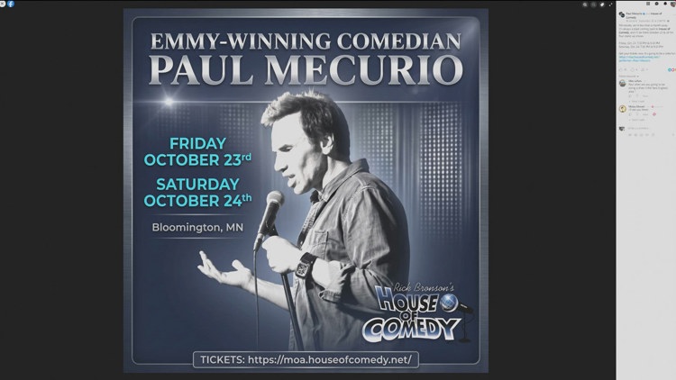 Comedian Paul Mecurio to stop by MOA for multiple shows — KARE 11 Local, Burnsville Community news